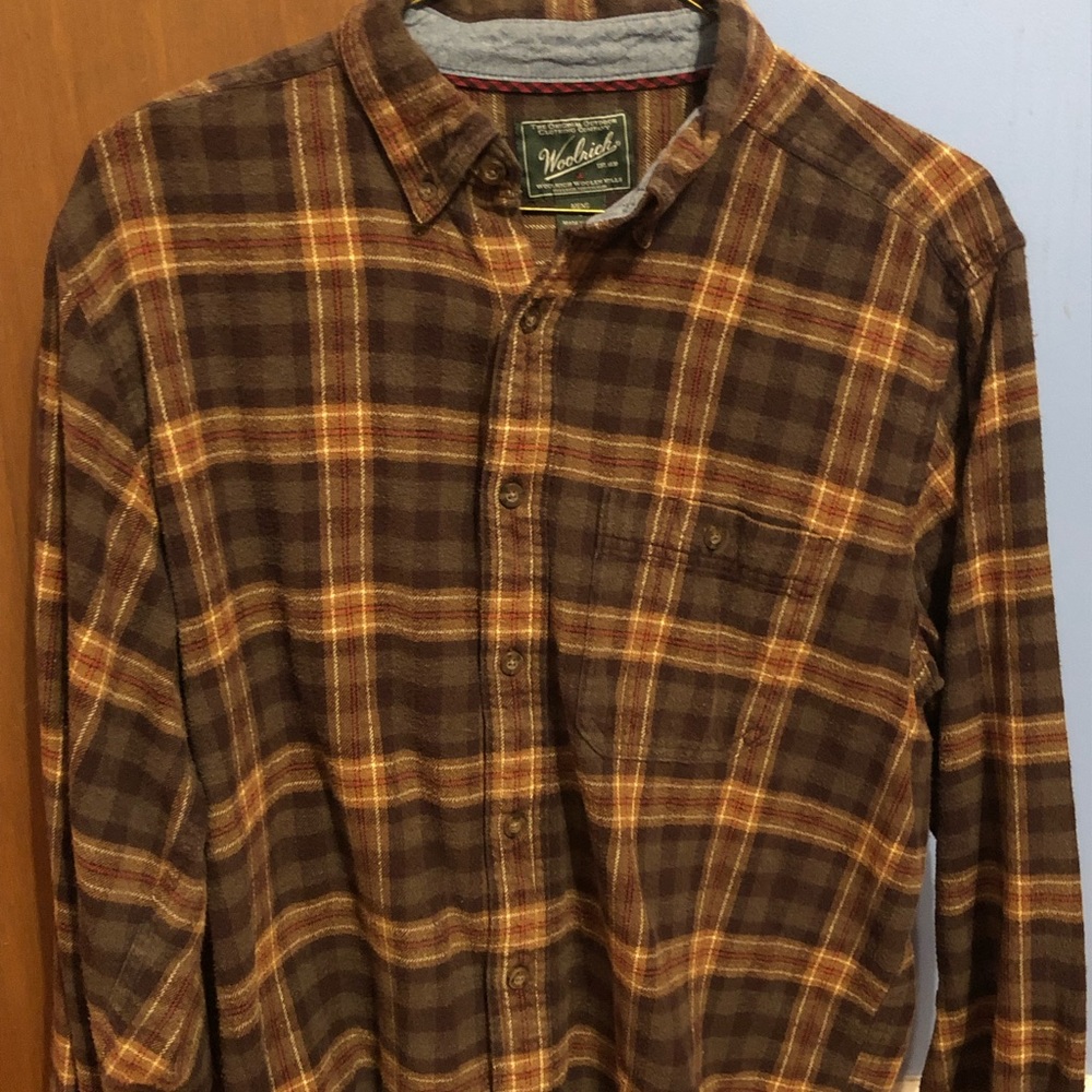 Woolrich wool button down long sleeve